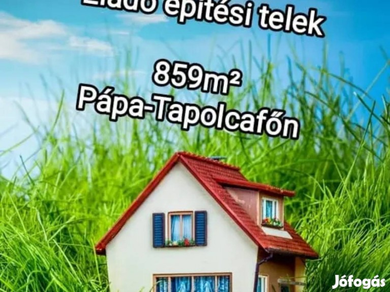 859m? Építési telek Pápa Tapolcafőn