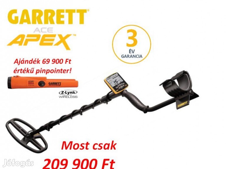 Garrett Ace Apex 6x11 Fémdetektor Fémkereső Viper Tekerccsel Ajánd Hódmezővásárhely Egyéb 5523