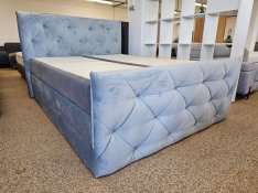 160x200 cm-es ágyneműtartós boxspringágy