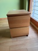 3 db IKEA Malm 2 fiókos szekrény eladó