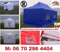 3x3DA árusító piacos Sör sátor pavilon Sátorgarázs és 4 oldalfal, 1. Kép