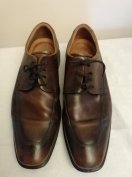 46-os elegáns férfi bőrcipő, minőségi márkás bőrcipő új állapotban
