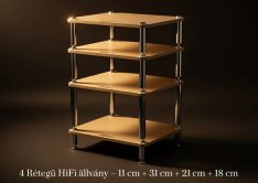 4 Polcos Hifi állvány 