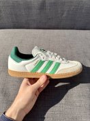 Adidas Samba OG "White/Green" - Új - 40 2/3