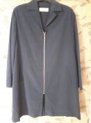 Átmeneti kabát sötétkék trench coat divatos oversized Zara Nubu COS