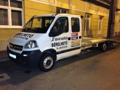 Autómentő autószállító tréler kisteherautó furgon bérlés Mátészalka