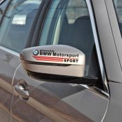 BMW tükör matrica Motor Sport fekete, fehér