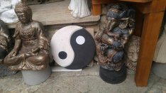 Bali Ganésa buddha Kő szobor Japán kert feng shui Fagyálló Műkő