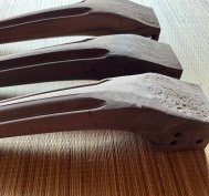 Barokk asztalláb (5.) 52 cm pácolt