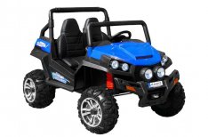 Buggy 24V óriás méretű lakk kék elektromos kisautó / FM rádió