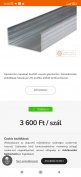 CW 100 gipszkarton profilok