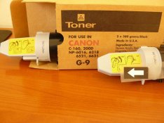 Canon Npg-9 fénymásoló toner , Npg9 toner 380gr. USA = 3.999-Ft/db