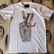 Criminal Damage póló LV Louis Vuitton leopard minta L