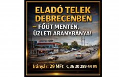 Debrecen Vámospércsi úton telek eladó!