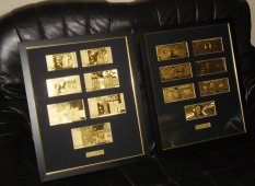 Együtt euro + dollár arany unc bankjegy luxus full szett