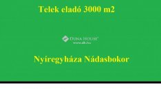 Eladó 3000 nm-es telek Nyíregyháza Nádasbokor
