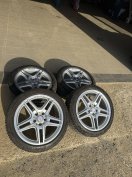 Eladó Gyári Mercedes Benz W204 téli kétszéles alufelni garnitúra