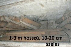 Építési Faanyag építésből megmaradt különféle deszkák, staflifák,