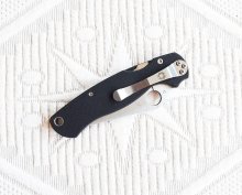 Fekete színű Spyderco Paramilitary 2 bicska, kés, zsebkés