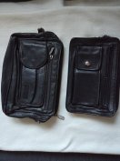 Férfi fekete bőr 2 db kézi taska eladó