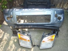 Ford fusion 2005 - 2009 - ig fekete bontott eleje karosszéria!