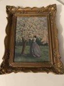 Fridrich olajfestmény Blondel keretben