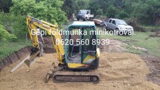 Gépi Földmunka alap árokásás bontás Miskolc