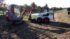 Gépi földmunka Bobcat homlokrakodóval& minikotróval, fuvarozás