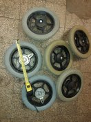 Használt Kerekek,30cm átmérő,tömlős,fékes