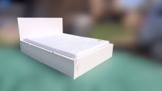 IKEA Malm 140x200cm franciaágy francia ágy