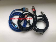 Iphone USB Mágnes Töltő Kábel 2.4 A 1 méter,Fekete, kék, piros