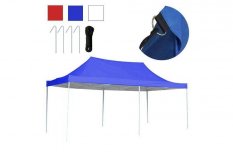 Kerti Pavilon Sátor 3 színben flexibilis Váz + Tetőponyva 2,9 x 4,25m