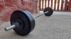 Kétkezes súlyzó készlet 85 kg vas fém súlytárcsa súly súlyok készlet