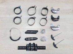 Kipufogó dob leömlő védő műanyag karbon gumi akrapovic bilincs stb