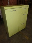 Komód 3 fiók + szekrényrész masszív darab