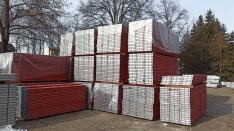 Layher, Plettac, Bosta, Rux homlokzati állvány