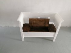 Lóca asztal szék rusztikus vintage parasztbútor vidéki stílus tálaló