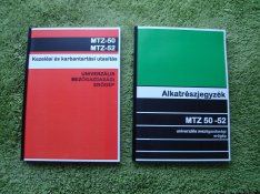 MTZ 50, 52 kezelési útmutató és alkatrészkatalógus