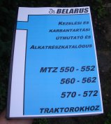 MTZ 550, 552 kezelési és alkatrészkatalógus