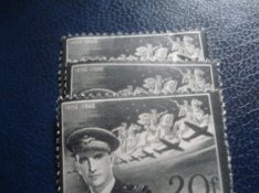Magyar bélyeg Poór: 1942 Hothy Gyász tny 7-8-9 ** (3000.-)