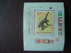 Magyar bélyeg Poór: 1962 Chile LD. VB. blokk** gumit. (2000.-)