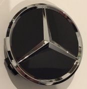 Mercedes Original Black Alufelni közép,embléma,kupak
