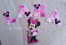 Minnie stílúsú dekorgumi babanév falmatrica Minnie egér
