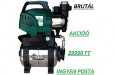 Mr Gardener 4200L/H Házivízmű 1400w inox tartály ingyen posta