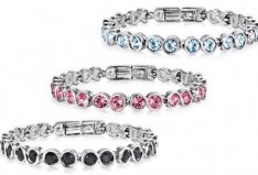 Nöi Swarovski köves karkötök több színben