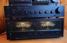 Onkyo M-5060 végfok erősítő VU Műszeres P-3060 előfok előerősítő