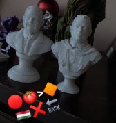 Orbán Viktor és Soros György szobrok igaz magyaroknak