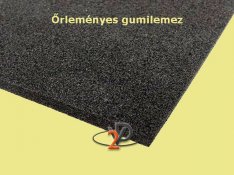 Őrleményes gumilemez, Rezgéscsillapító - csúszásgátló gumilemez