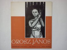 Orosz János dedikált kiállítási katalógus + rajz