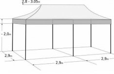 Pavilon Sátor Árusító Rendezvény Piaci Garázs Raktár sátor 3,0 x 6,0m